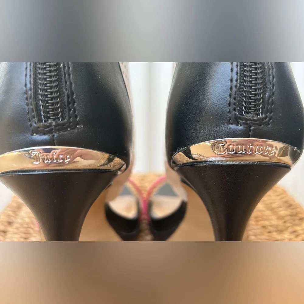 Juicy Couture Atarah Ice Heels‎ Ankle Strap Size 7.5M